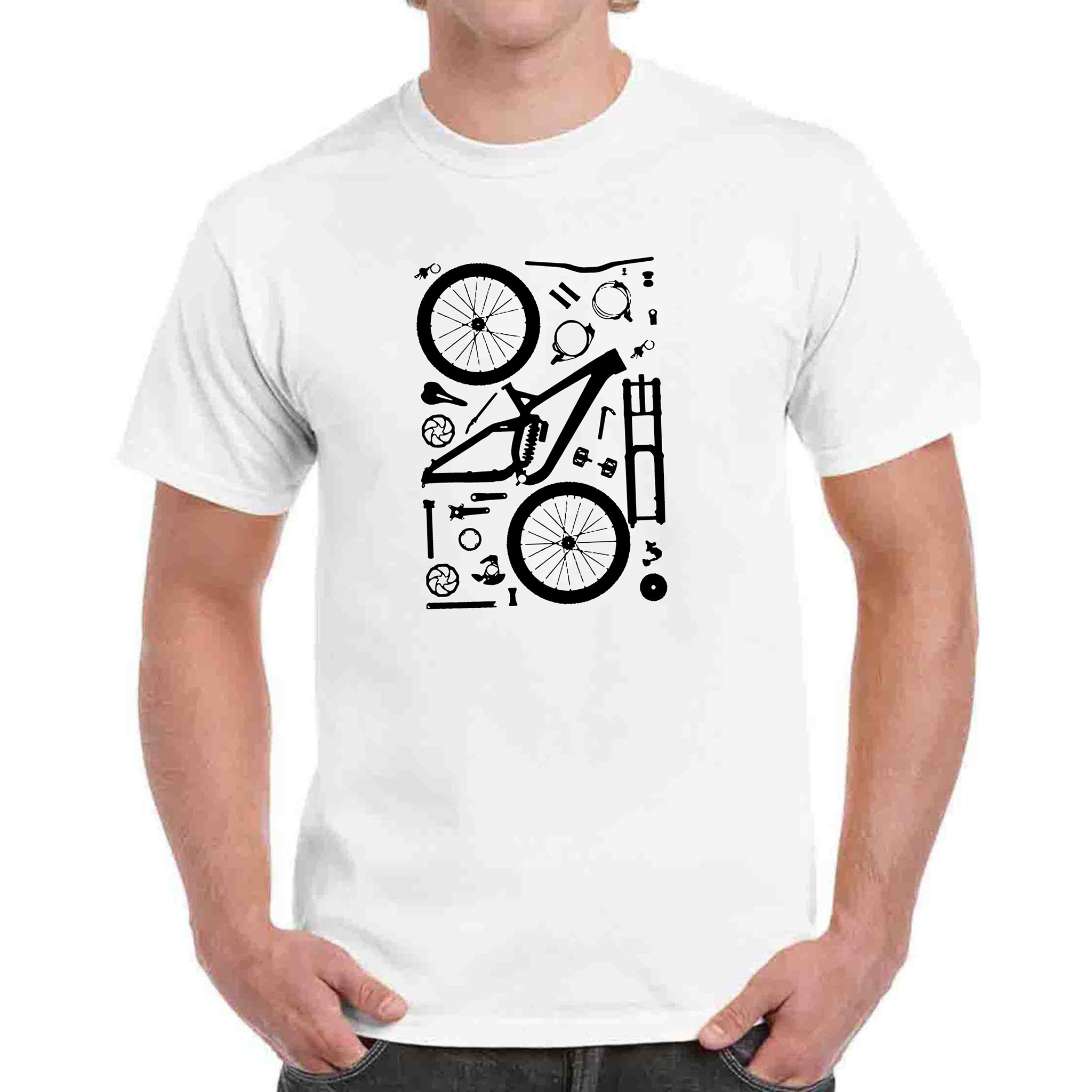 Tričko Cyklo součástky, XXL