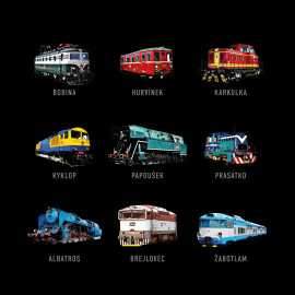 Tričko Tajemné názvy lokomotiv