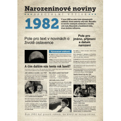 Narozeninové noviny 1982