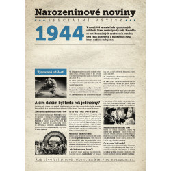 Narozeninové noviny 1944 s vlastním textem