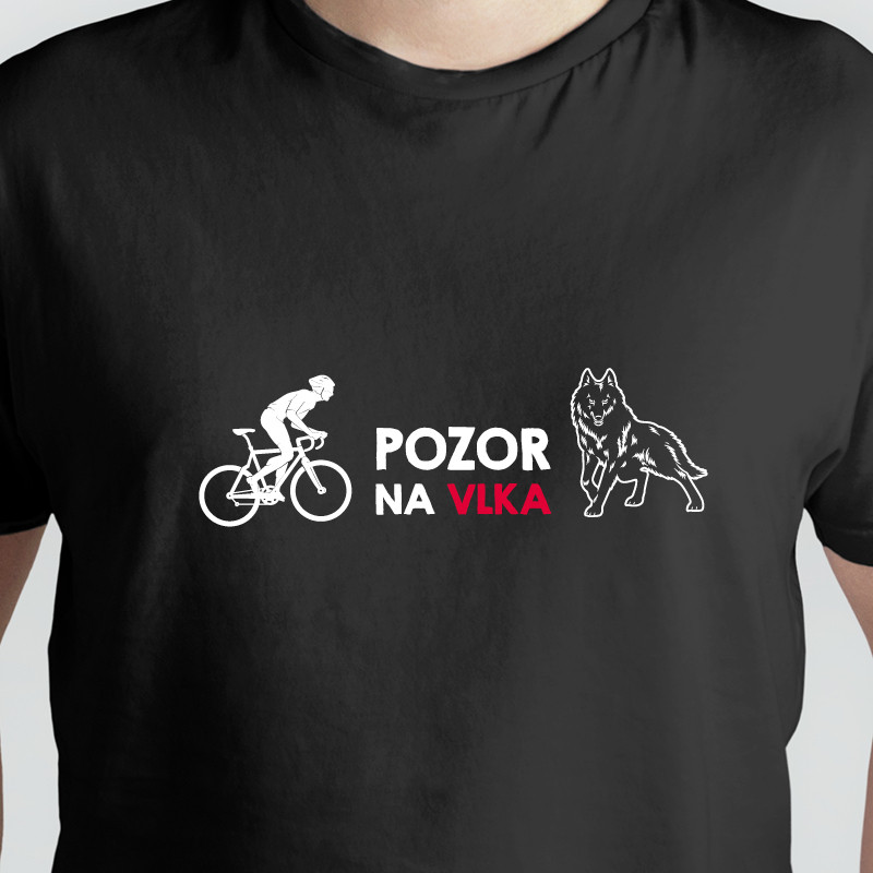 Levně Tričko Pozor na vlka, XL