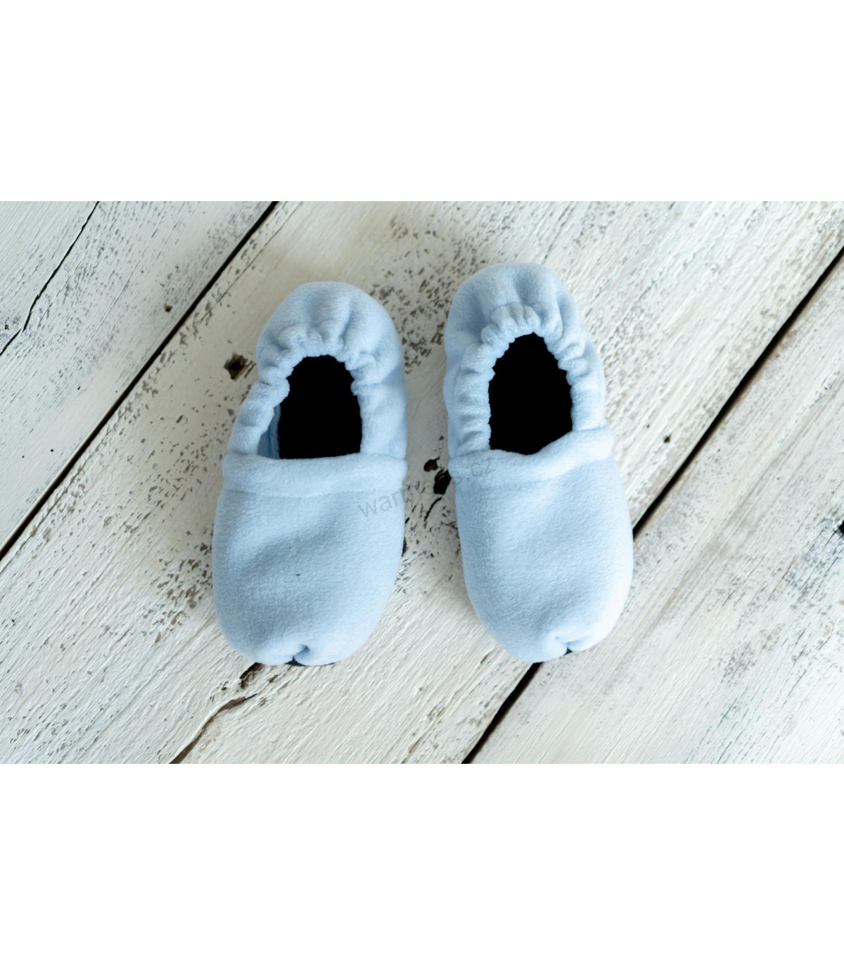 Nahřívací voňavé bačkory modré