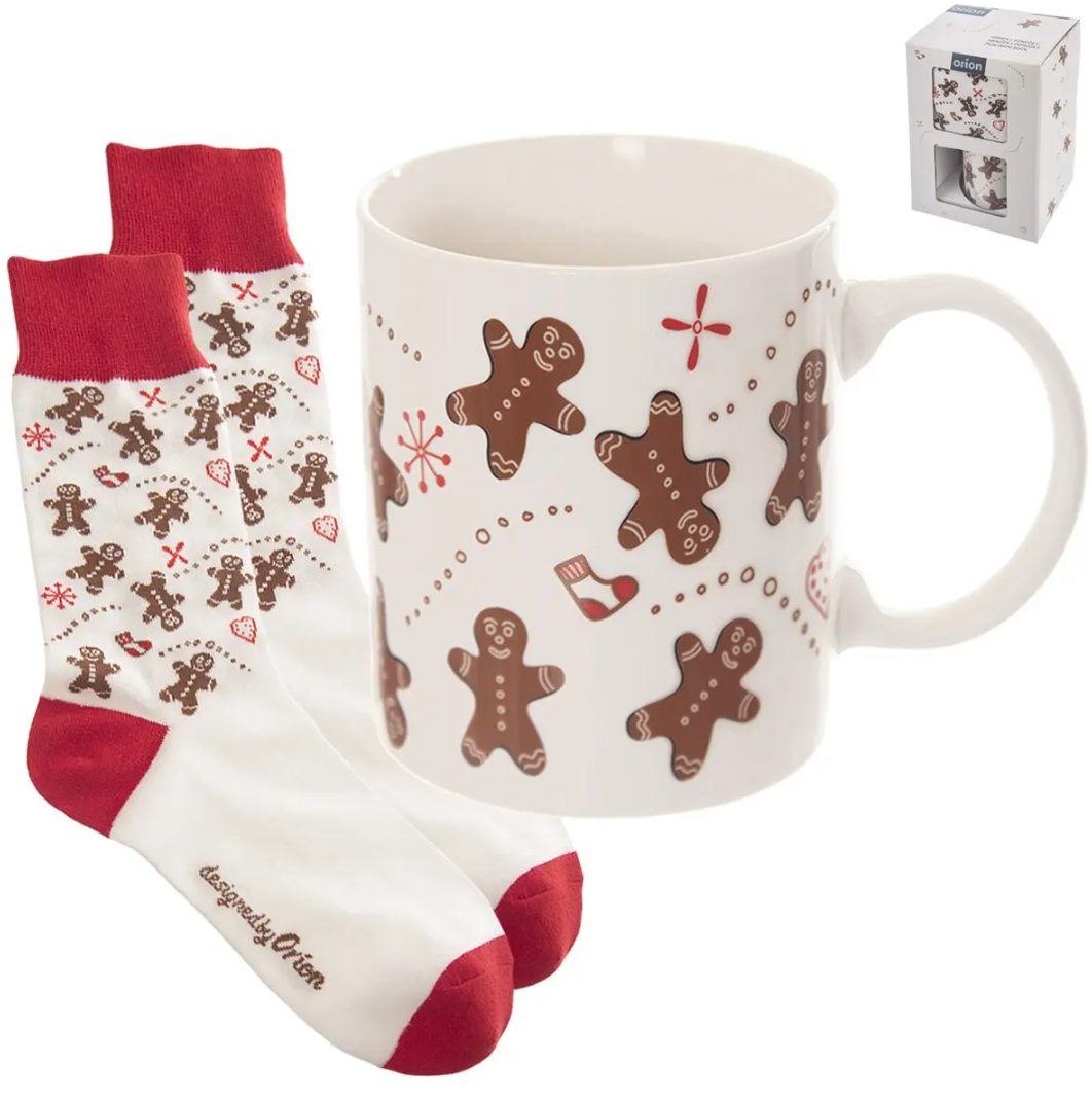 Keramický hrnek PERNÍČEK s ponožkami pro ženy, 350 ml