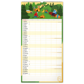 Rodinný plánovací kalendář XXL 2025