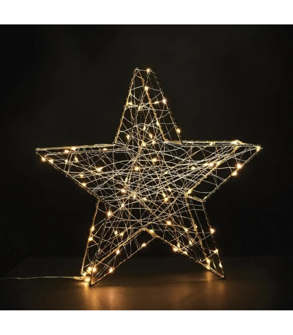 Svítící dekorační 3D hvězda
