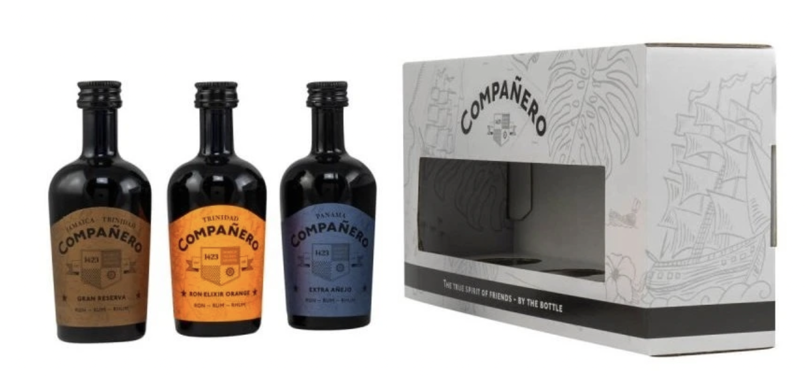 Dárková sada rumů Compañero 3x 50 ml