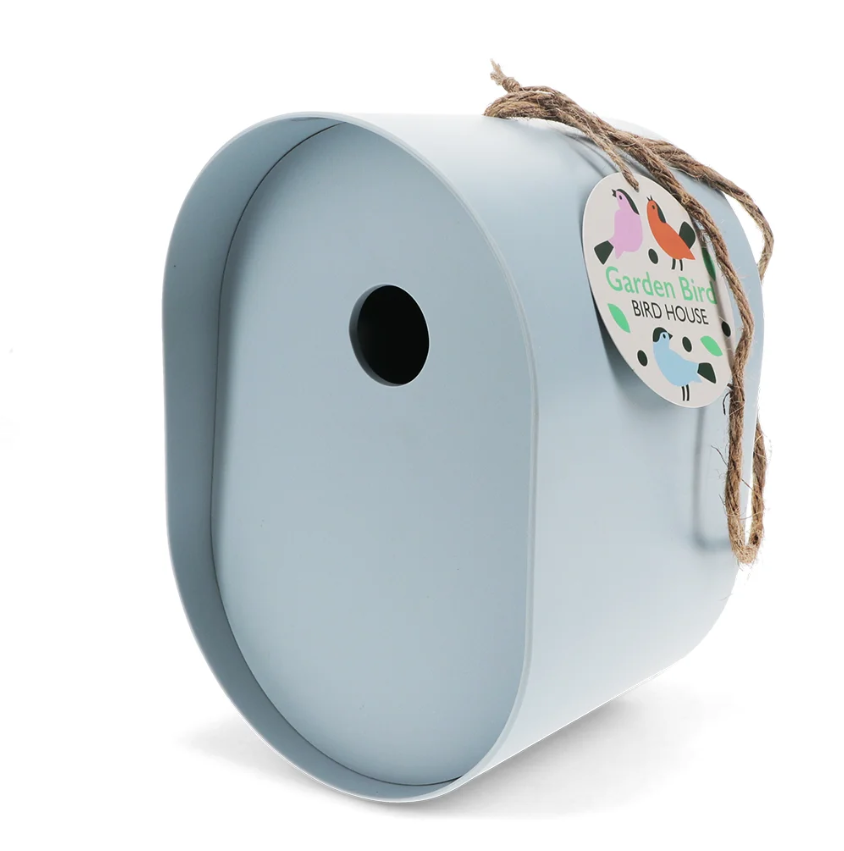 Oválná ptačí budka z bambusových vláken