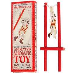 Klasická dřevěná retro hračka - AKROBAT