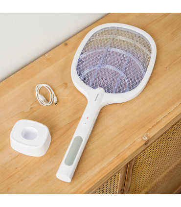 Elektrická plácačka na hmyz 2v1