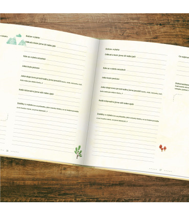 Naše výlety - Kniha pro plánování a zaznamenávání rodinných výletů