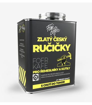 FofrKafe Zlatý český ručičky – zrnková káva 500 g | Dárek pro muže