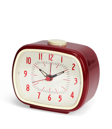 Retro budík červený