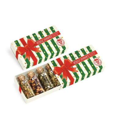 Dárková sada sypaných čajů „Veselé Vánoce“ | Originální vánoční dárek | Familium.cz