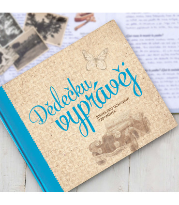 Dědečku, vyprávěj, kniha pro uchování vzpomínek | Originální dárek pro dědečka