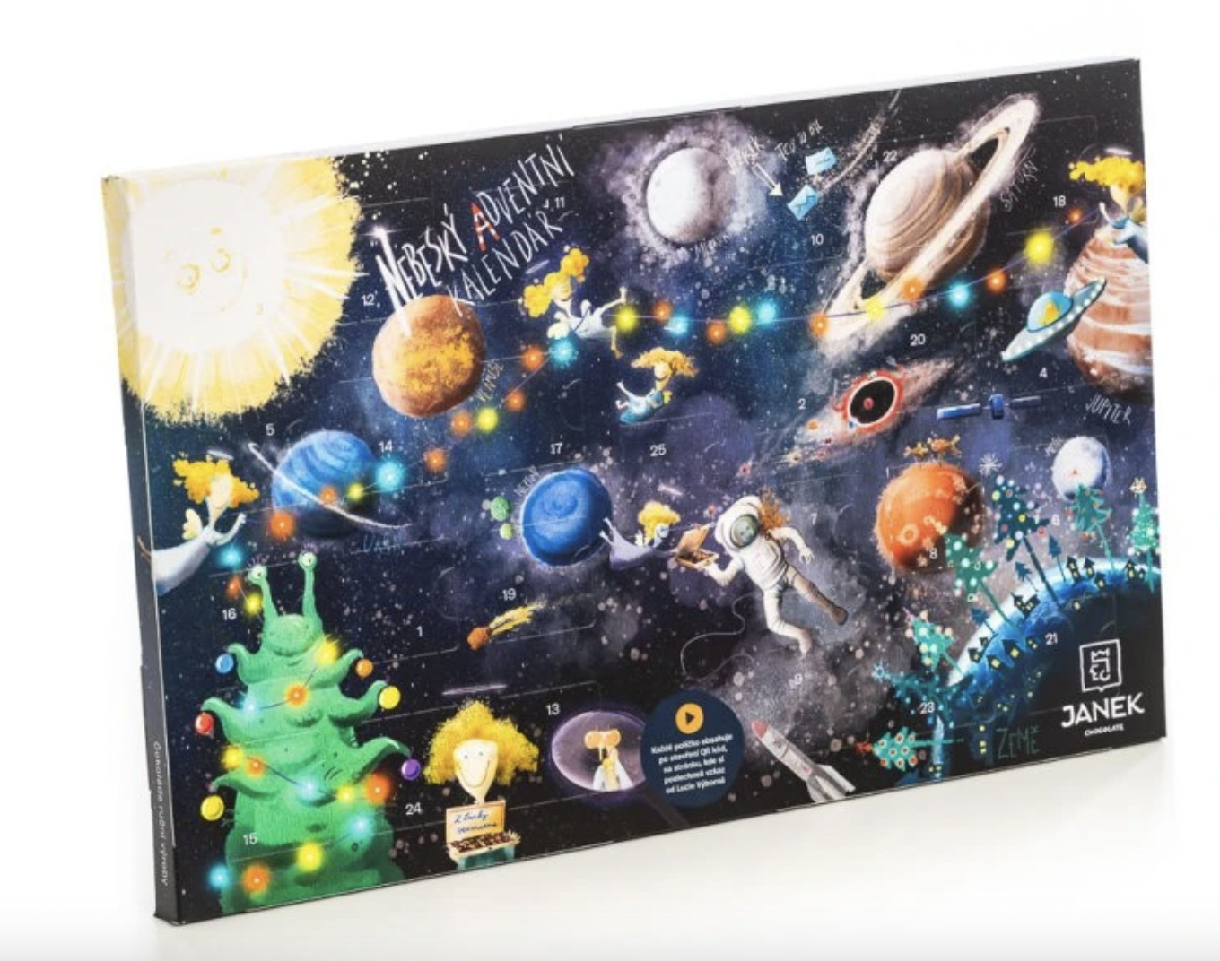 Čokoládovna Janek Nebeský adventní kalendář 2025