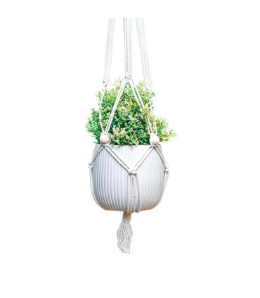 Macramé startovací sada – závěs na květináč | Kreativní sada pro ženy
