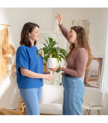 Macramé startovací sada – závěs na květináč | Kreativní sada pro ženy