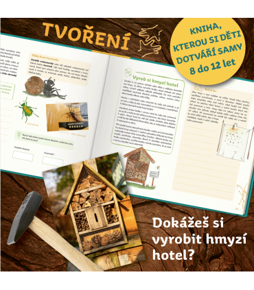 Můj atlas zvířat a rostlin - Kniha, kterou si děti dotváří samy
