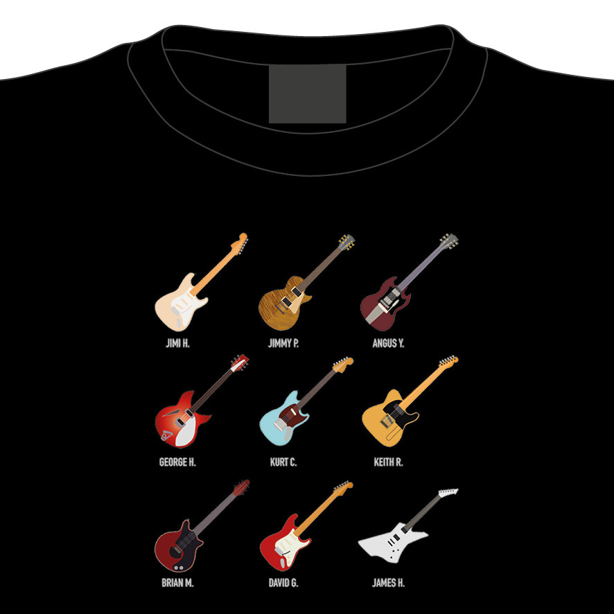 Tričko Nezapomenutelné kytary, L