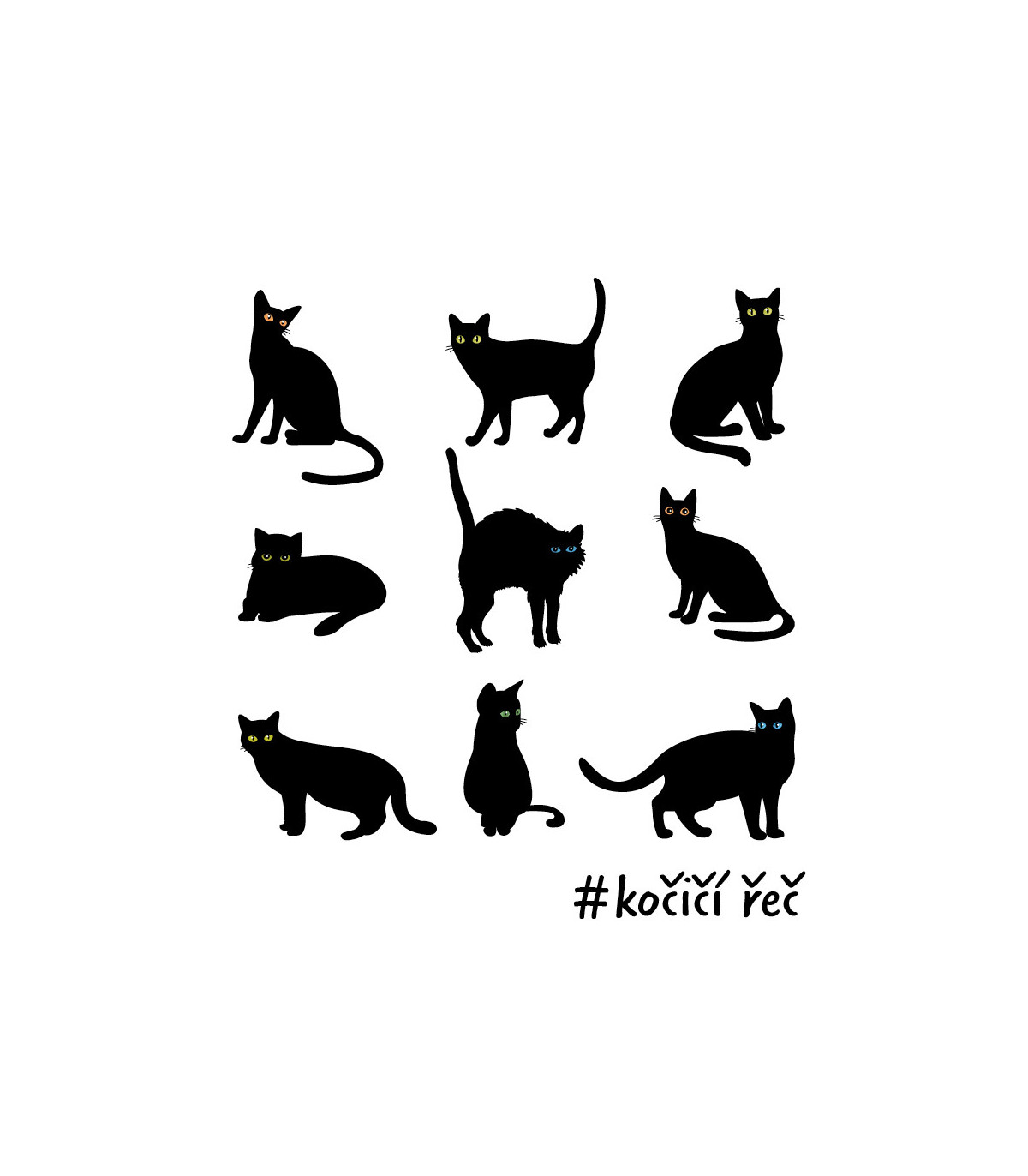 Dámské tričko Kočičí řeč