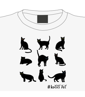 Dámské tričko Kočičí řeč