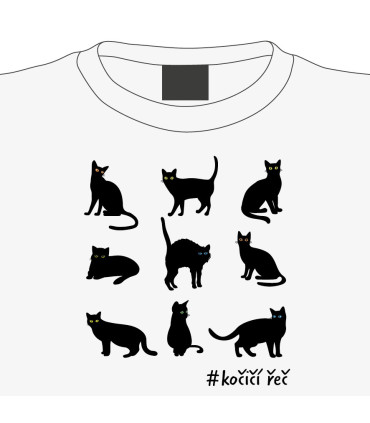 Dámské tričko Kočičí řeč