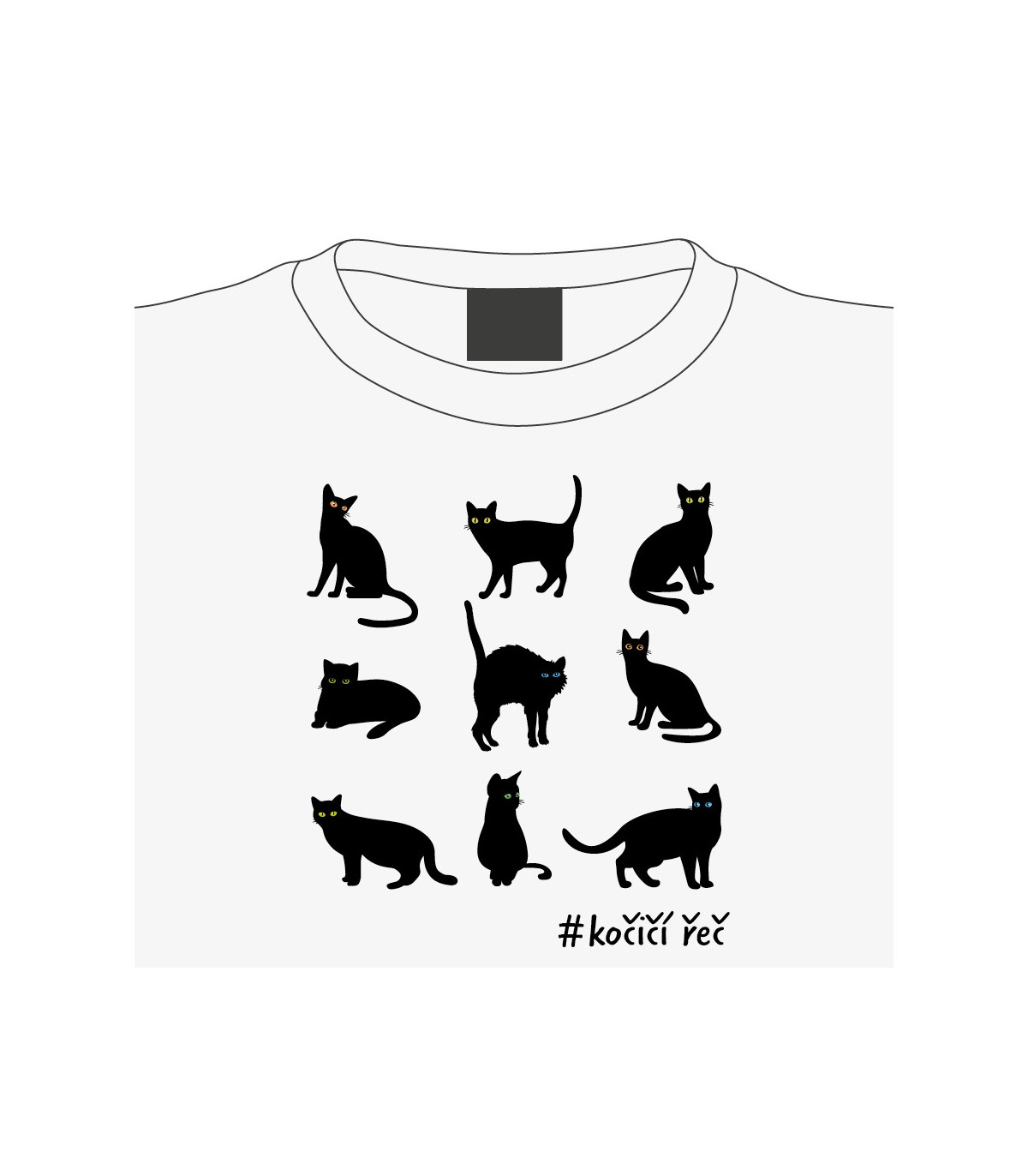 Dámské tričko Kočičí řeč