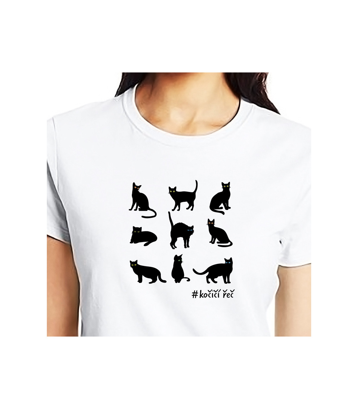 Dámské tričko Kočičí řeč