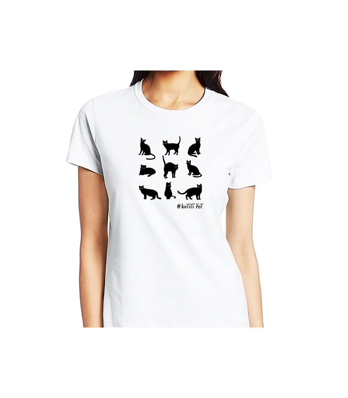 Dámské tričko Kočičí řeč