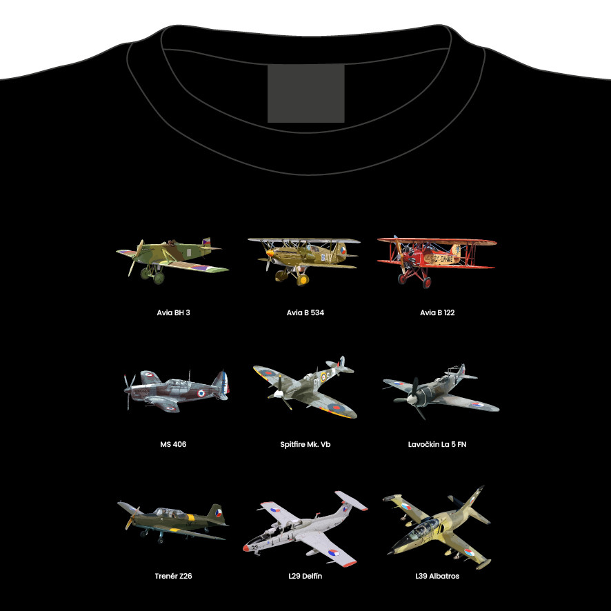 Tričko Slavná československá letadla, L