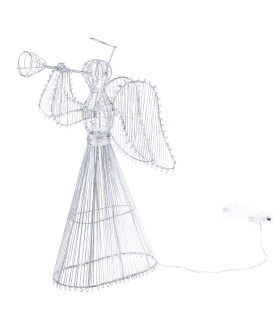 Kovový anděl s LED osvětlením 