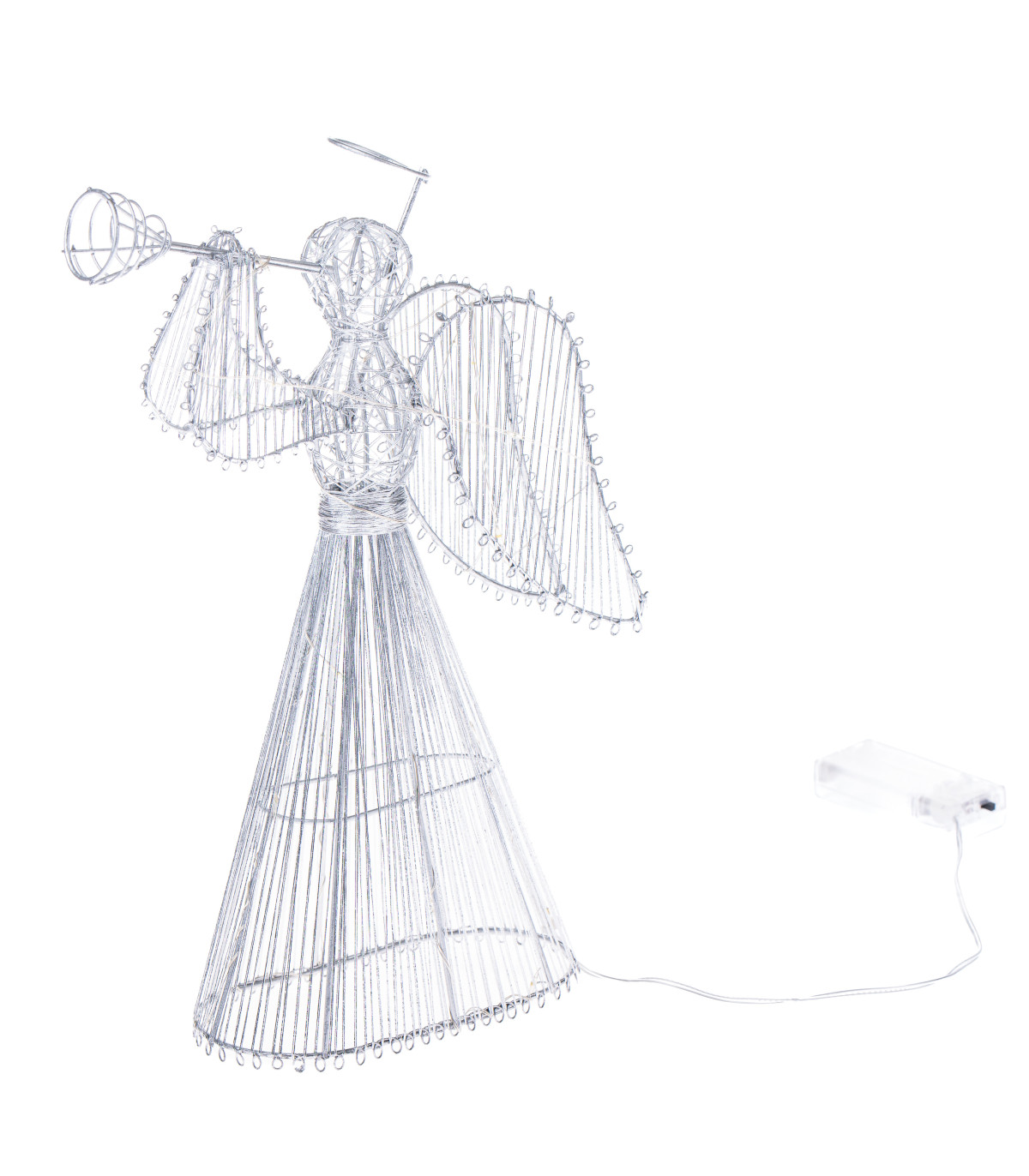 Kovový anděl s LED osvětlením