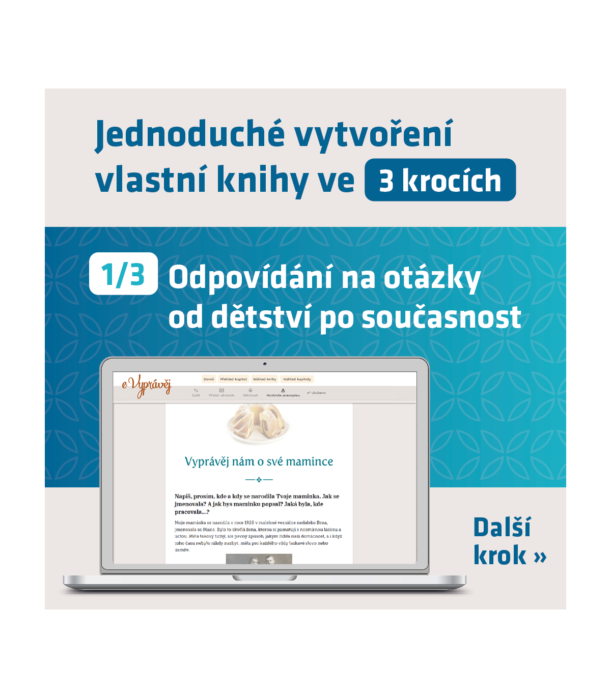 eVyprávěj Můj příběh (verze pro muže) včetně tištěné knihy