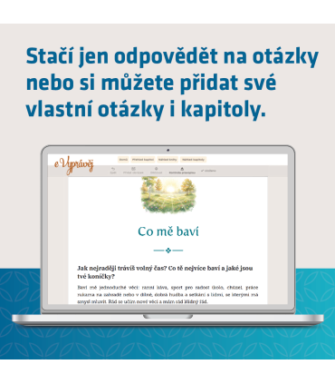 eVyprávěj Můj příběh (verze pro muže) včetně tištěné knihy