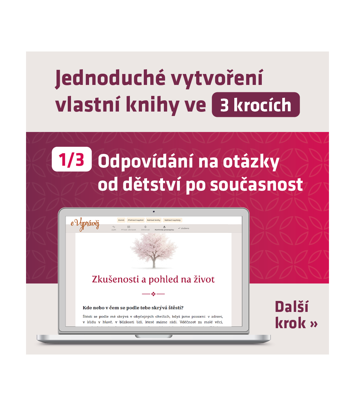 eVyprávěj Můj příběh (verze pro ženy) včetně tištěné knihy