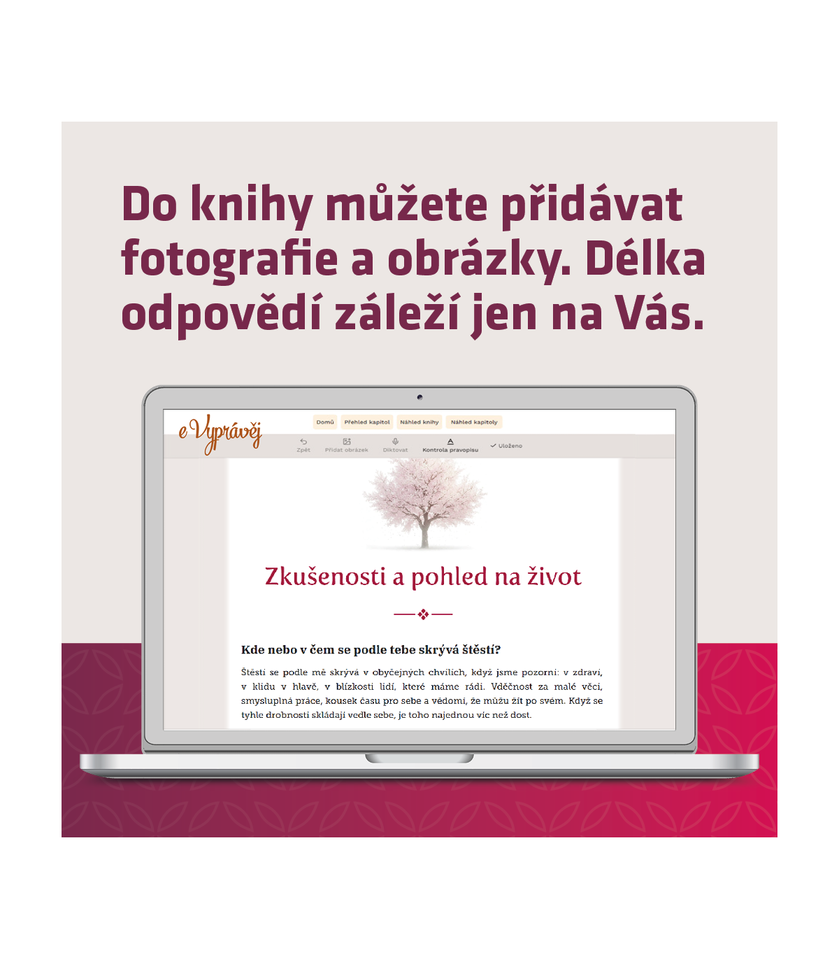 eVyprávěj Můj příběh (verze pro ženy) včetně tištěné knihy