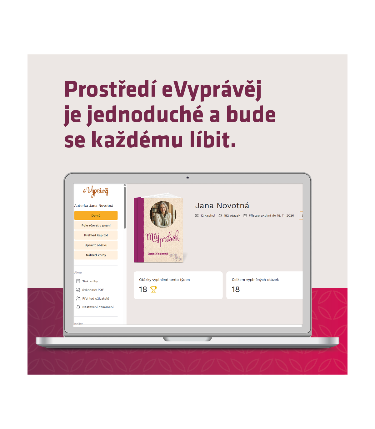 eVyprávěj Můj příběh (verze pro ženy) včetně tištěné knihy