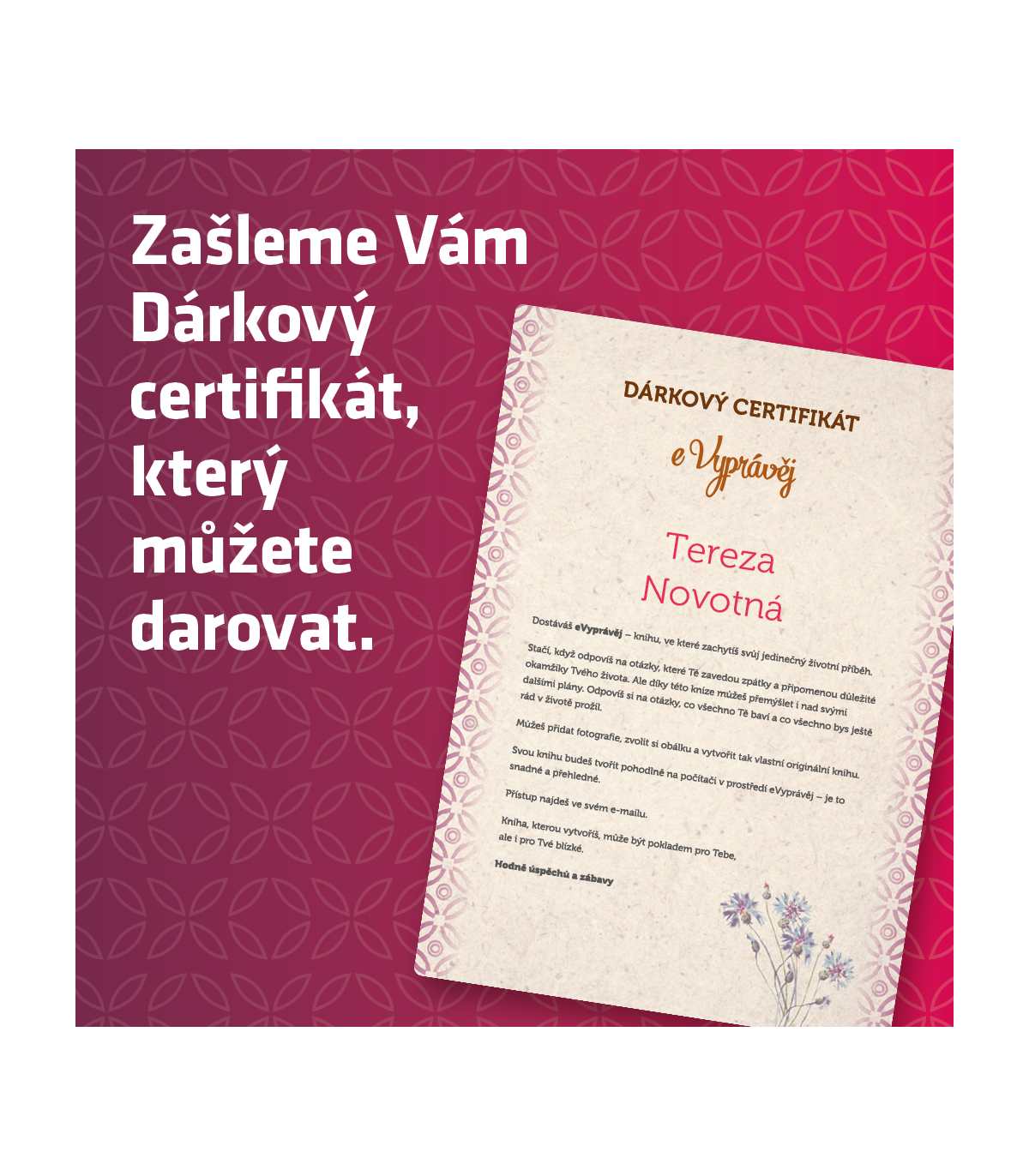 eVyprávěj Můj příběh (verze pro ženy) včetně tištěné knihy