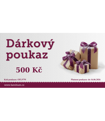 Dárkový poukaz 500 Kč