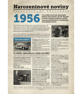 Narozeninové noviny 1990| Originální dárky s věnováním