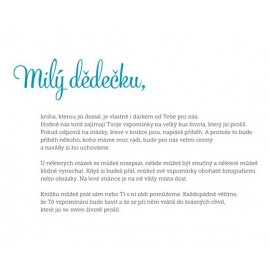 Dědečku, vyprávěj, kniha pro uchování vzpomínek | Originální dárek pro dědečka