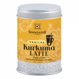 Kurkuma Latte,  bio vanilka