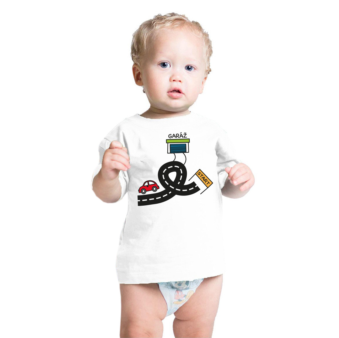 Tričko pro malé závodníky, autodráha, 6 let